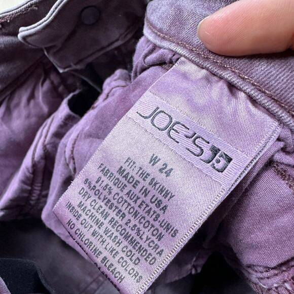 Joe’s Jeans Purple Mauve The Skinny Low Rise Stretch Casual Everyday Jeans 24 - Picture 15 of 16